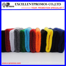 Verschiedene Farben Stickerei Baumwolle Großhandel Terry Sport Schweißbänder (EP-W9018E)